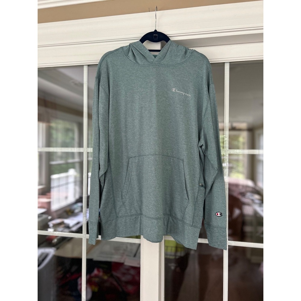 Champion Authentic Athleticwear Hoodie Long Sleeve Pullover Seafoam Green Mens L